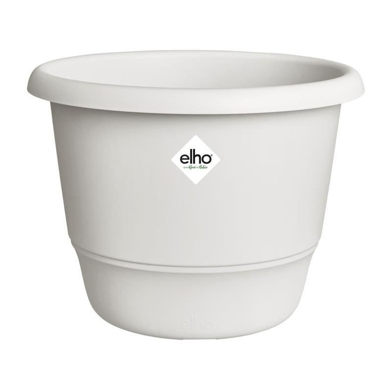 Flowerpot - ELHO - Amiga Round 25 - White - L 25 x W 24.5 x H 18 cm -