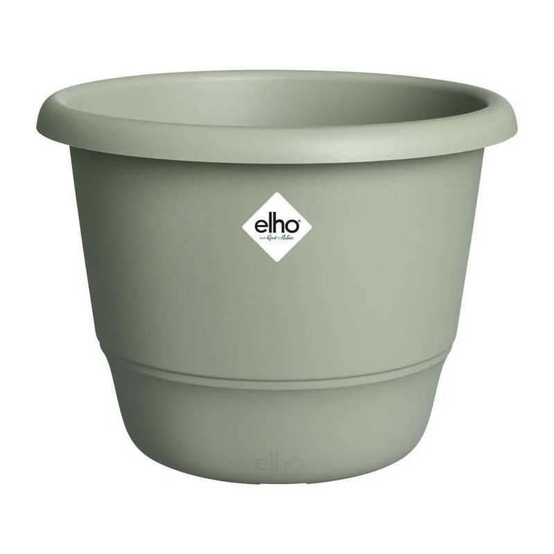 Flowerpot - ELHO - Amiga Round 25 - Green - L 25 x W 24.5 x H 18 cm -