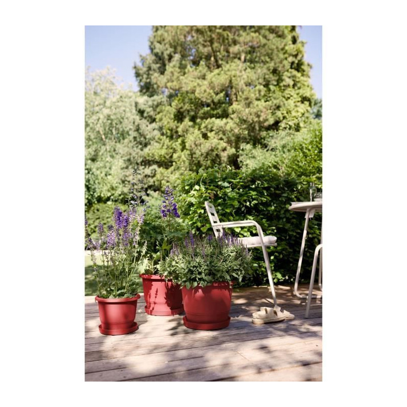 Flowerpot - ELHO - Amiga Round 47 - Red - Ø 47 x H 35 cm - Outdoor -