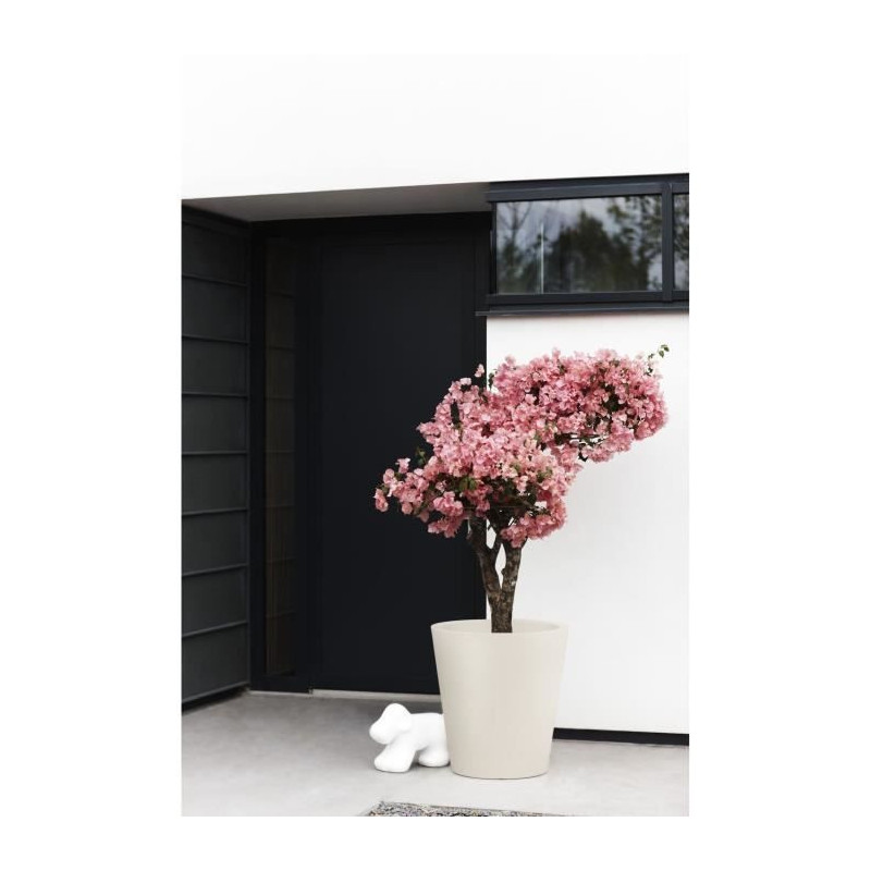 Flowerpot - ELHO - Pure Straight Round 50 - Linen White - L 50 x W 49.