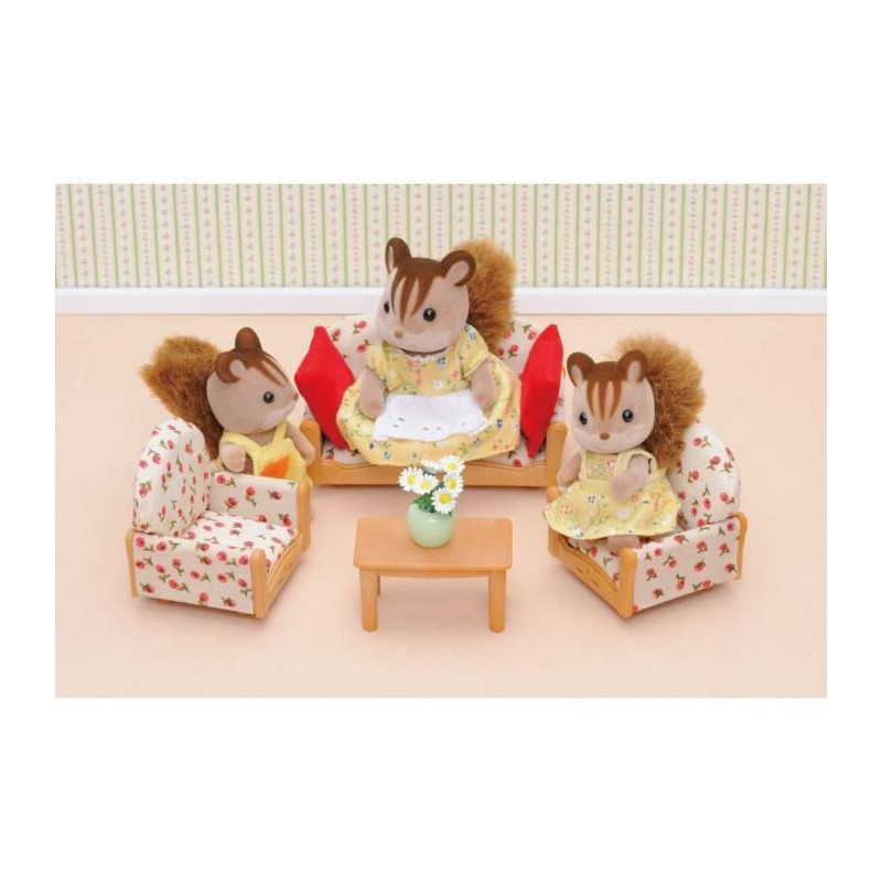 SYLVANIAN FAMILIES 4464 Sofa + 2 Armchairs + Table