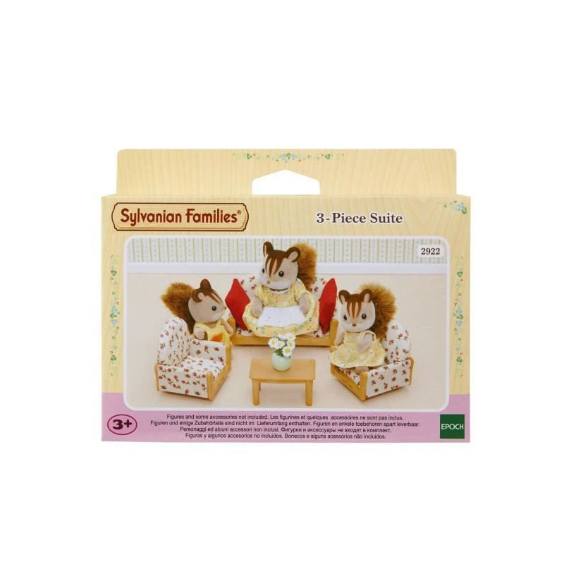 SYLVANIAN FAMILIES 4464 Sofa + 2 Armchairs + Table