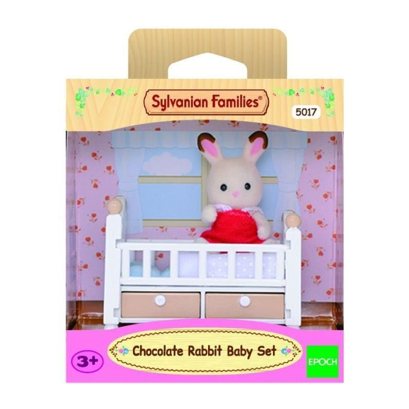 SYLVANIAN FAMILIES 5017 Baby Rabbit Chocolate Bed