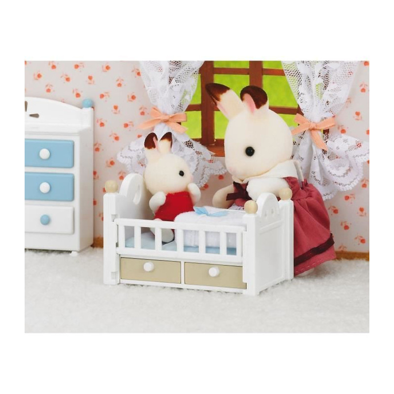 SYLVANIAN FAMILIES 5017 Baby Rabbit Chocolate Bed