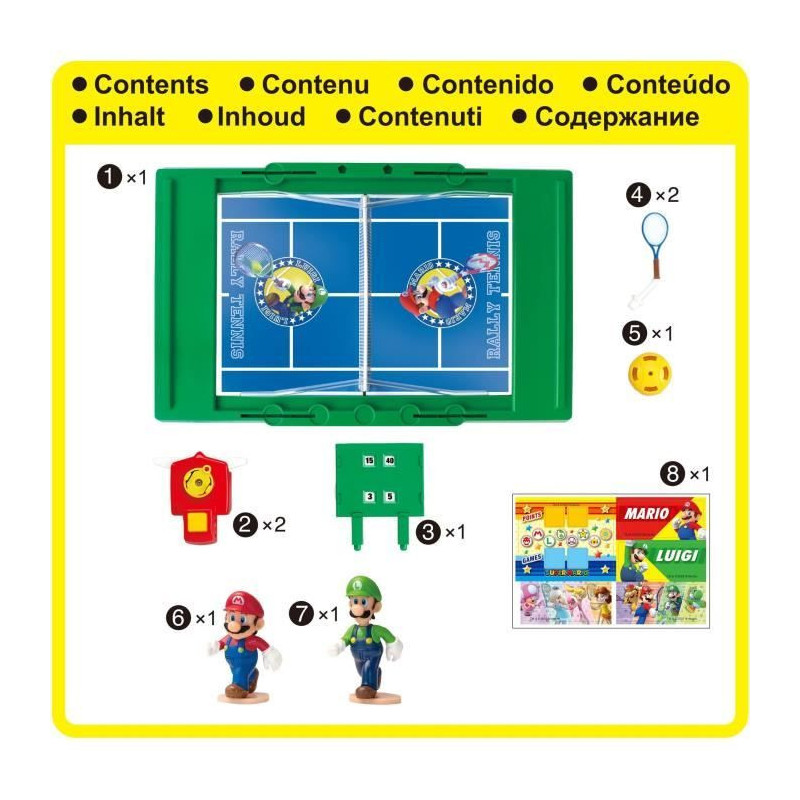 Super Mario Rally Tennis - Epoch Games - Ambrance and action game