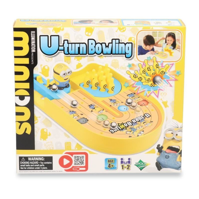 Bowling Game - EPOCH GAMES - Minions U-turn Bowling - Make a Strike wi