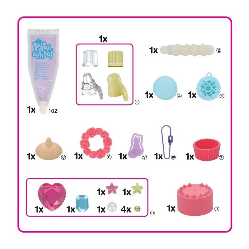 Culinary game - EPOCH 32332 - The purple decoration kit