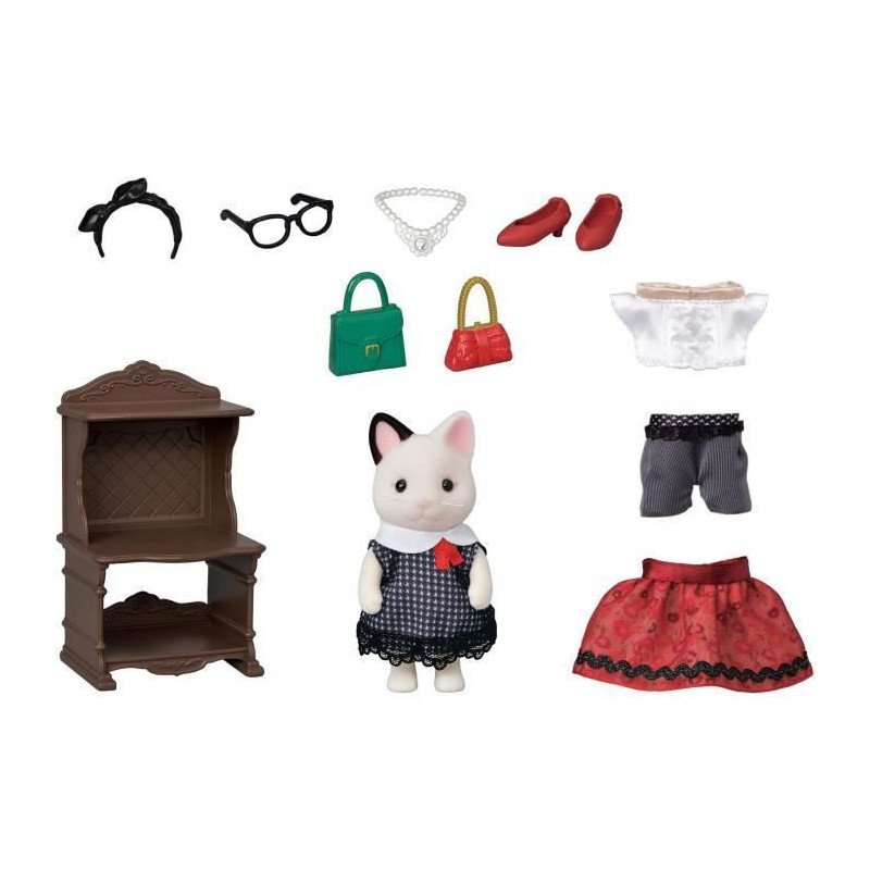 SYLVANIAN FAMILIES 5462 The Fashion Suitcase And Big Sister Two-tone C