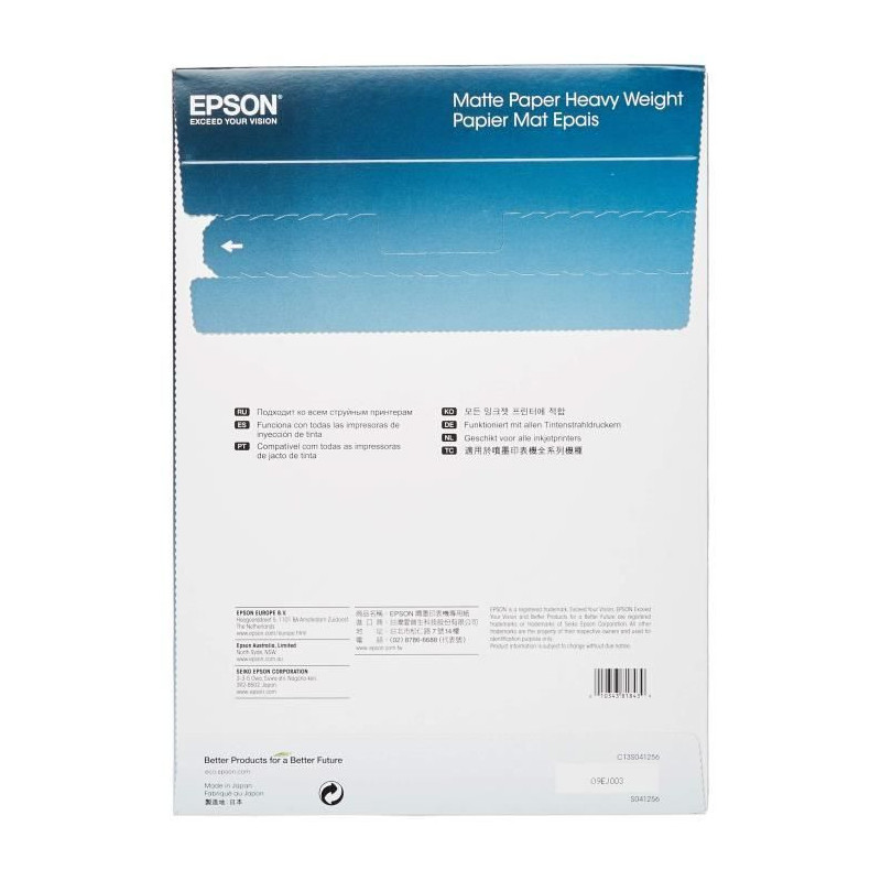 EPSON Matte Photo Paper S041256 - 167g / m2 - A4 - 50 Sheets