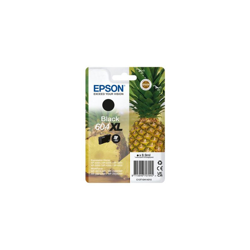 Ink cartridge - EPSON - Pineapple 604XL - Black - High capacity - 500