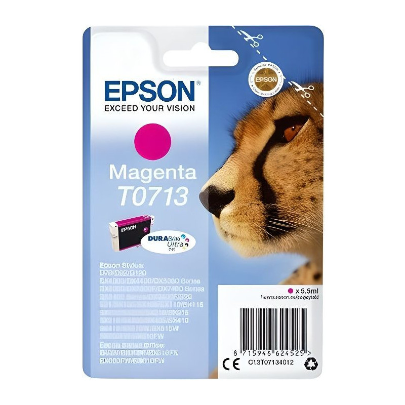EPSON Cartridge T0713 - Cheetah - Magenta