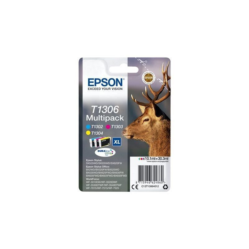 EPSON Multipack T1306 - Deer - Cyan, Magenta, Yellow