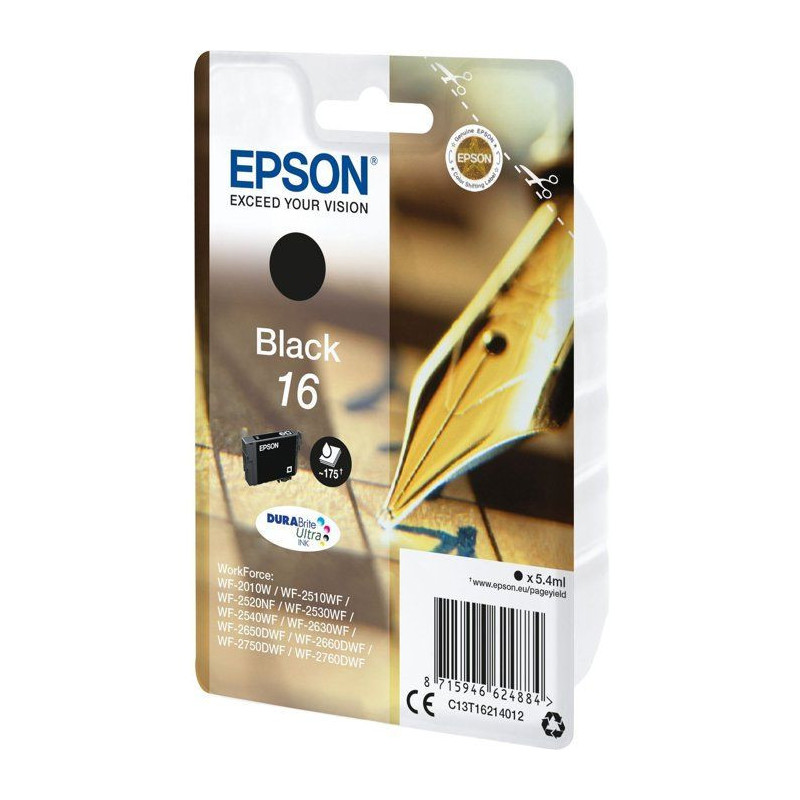EPSON T1621 Cartridge - Fountain Pen - Black