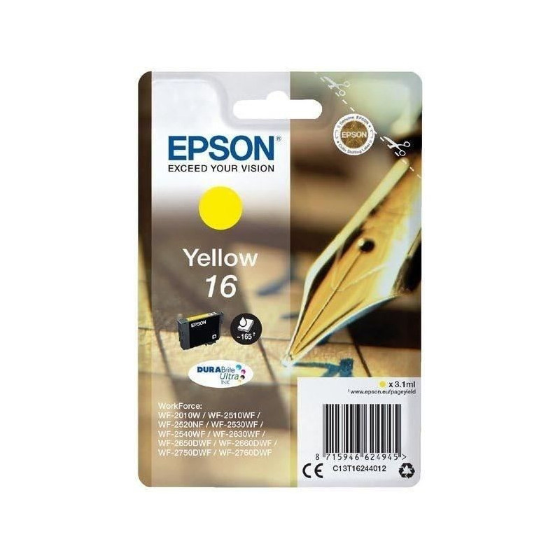 EPSON T1624 Cartridge - Fountain Pen - Yellow