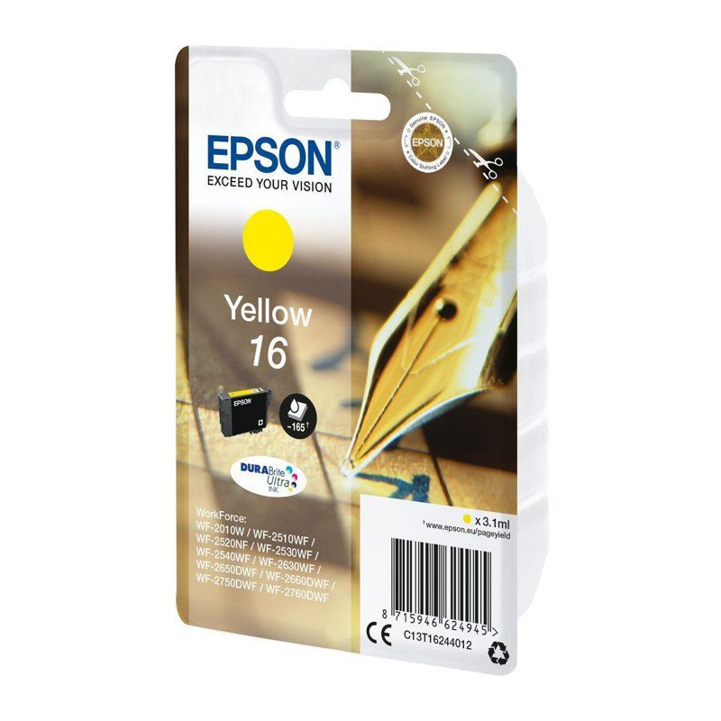 EPSON Pack of 1 Cartridge - Yellow - Standard 3.1ml - Blister