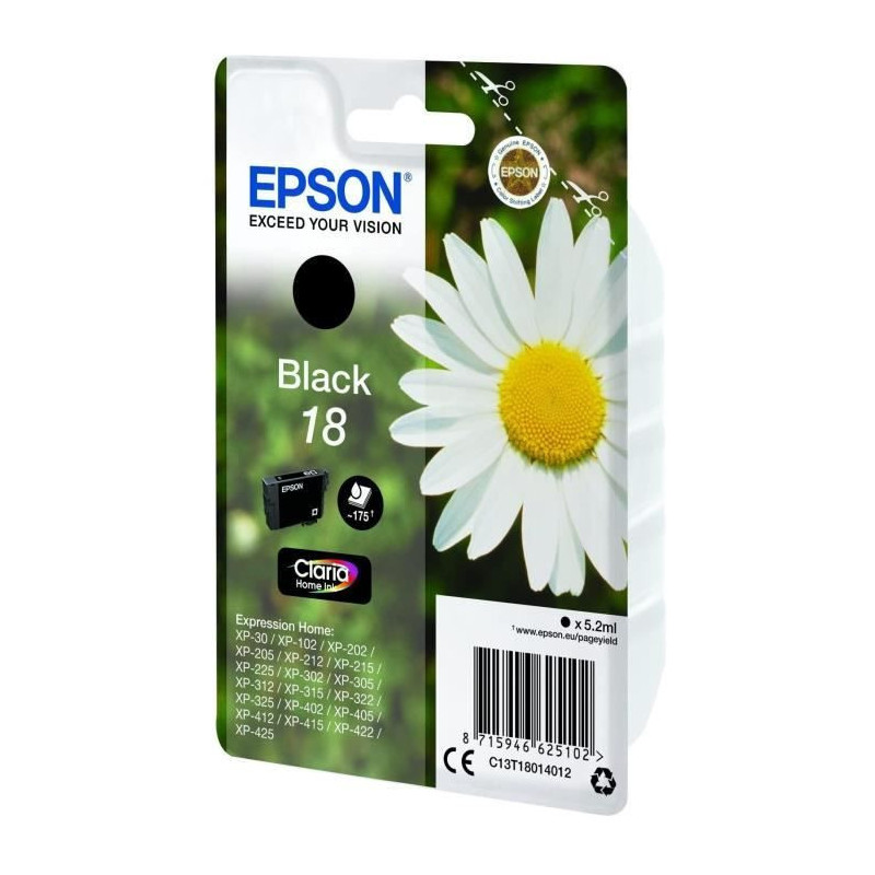 EPSON T1801 Cartridge - Daisy - Black