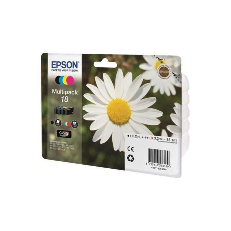 EPSON Multipack T1806 - Daisy - Black, Cyan, Magenta, Yellow