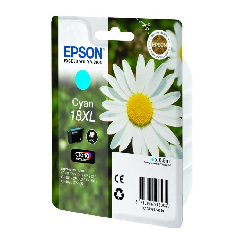 EPSON T1812 Cartridge - Daisy - Cyan XL