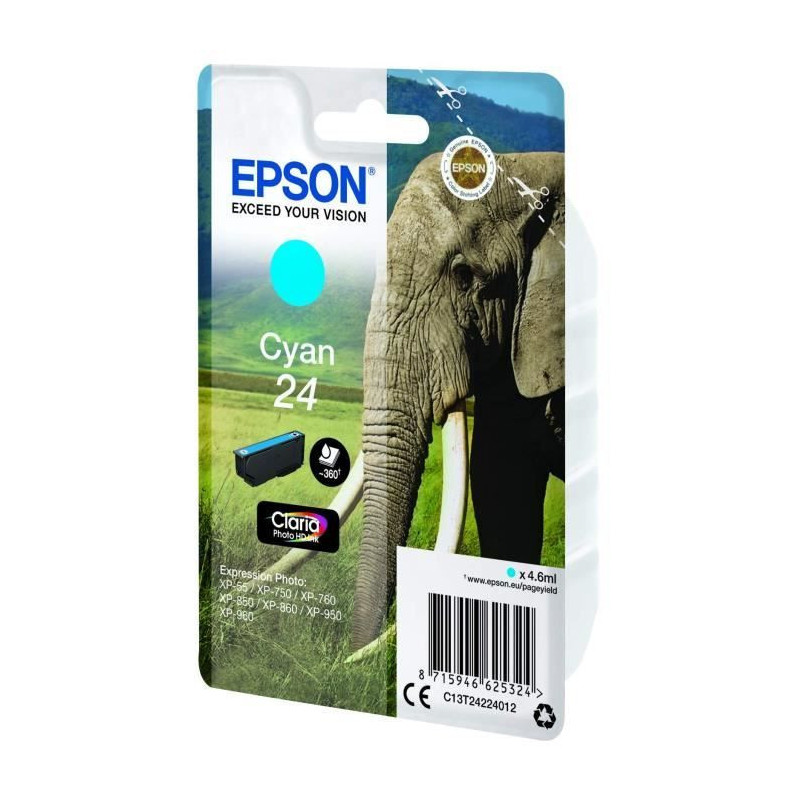 EPSON Cartridge T2422 - Elephant - Cyan