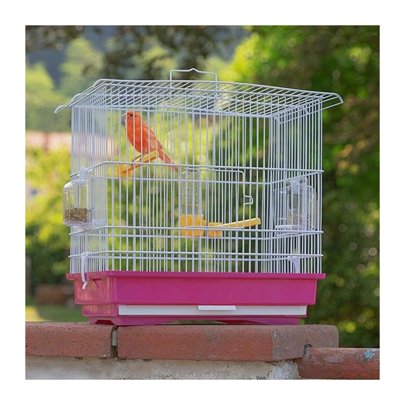 Giusy Red and White Birds Cage