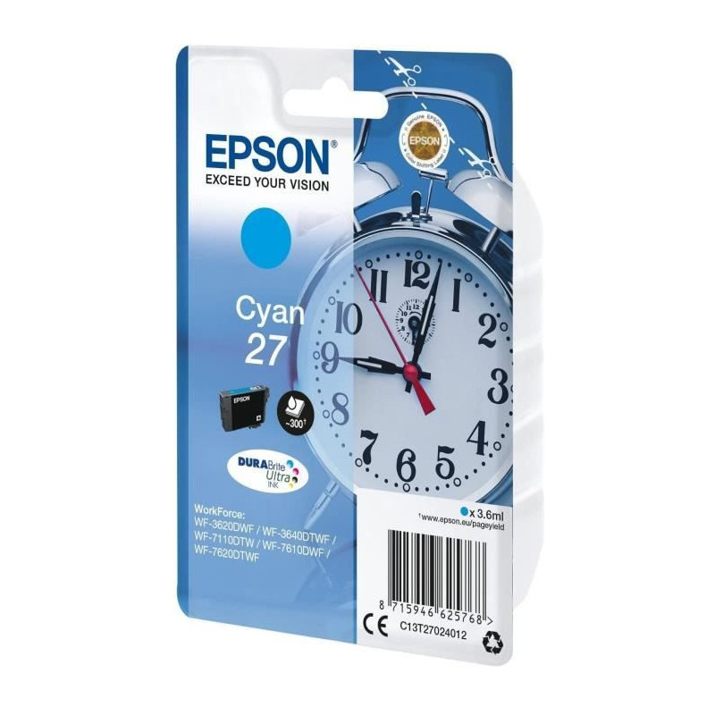 EPSON T2702 Cartridge - Alarm Clock - Cyan