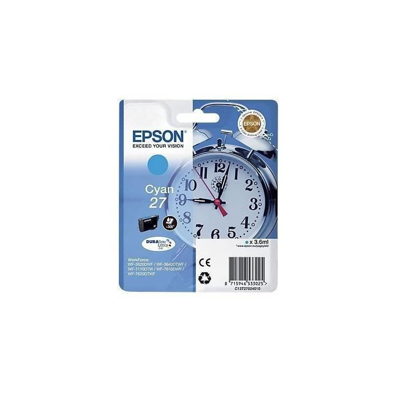 EPSON T2702 Cartridge - Alarm Clock - Cyan