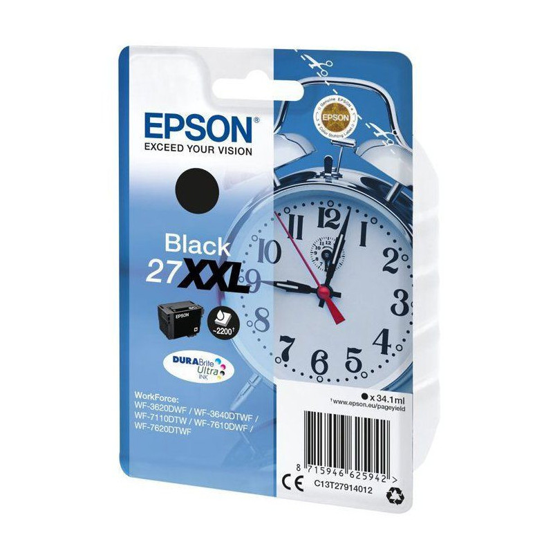 EPSON Pack of 1 Cartridge 27XXL - Black - Very High Capacity 34.1ml
