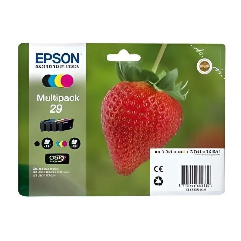 EPSON Multipack Strawberry Cartridge - Black, Cyan, Magenta, Yellow