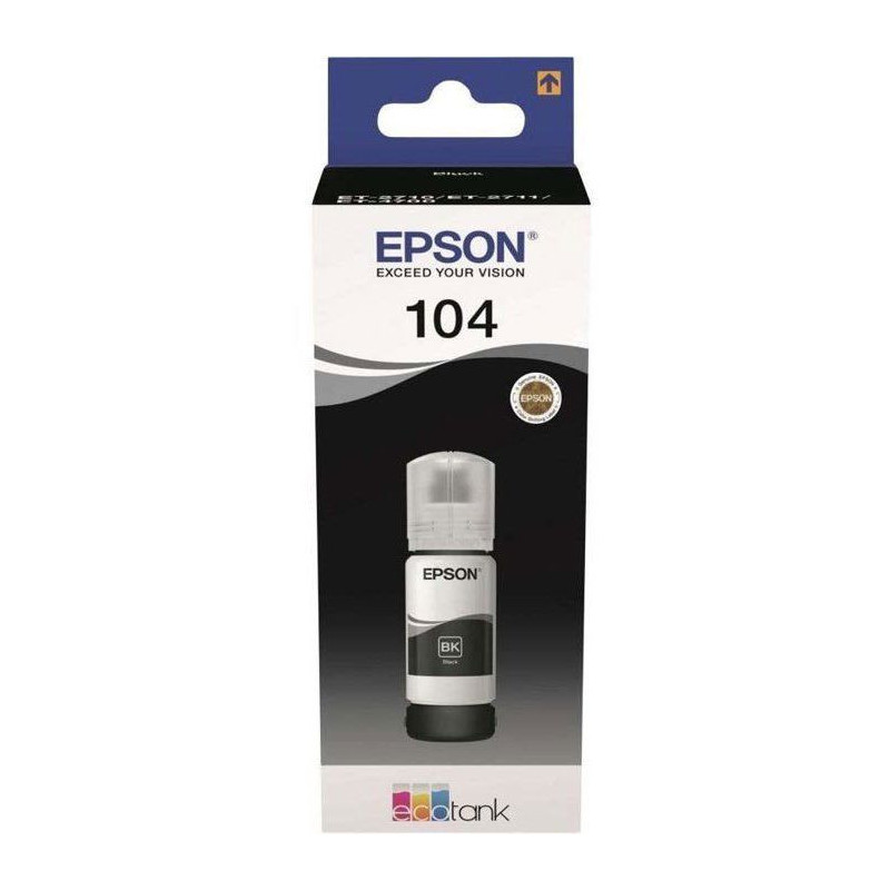 EPSON Epson EcoTank 104 Ink Refill Kit - Black - Inkjet - 4500 Pages -