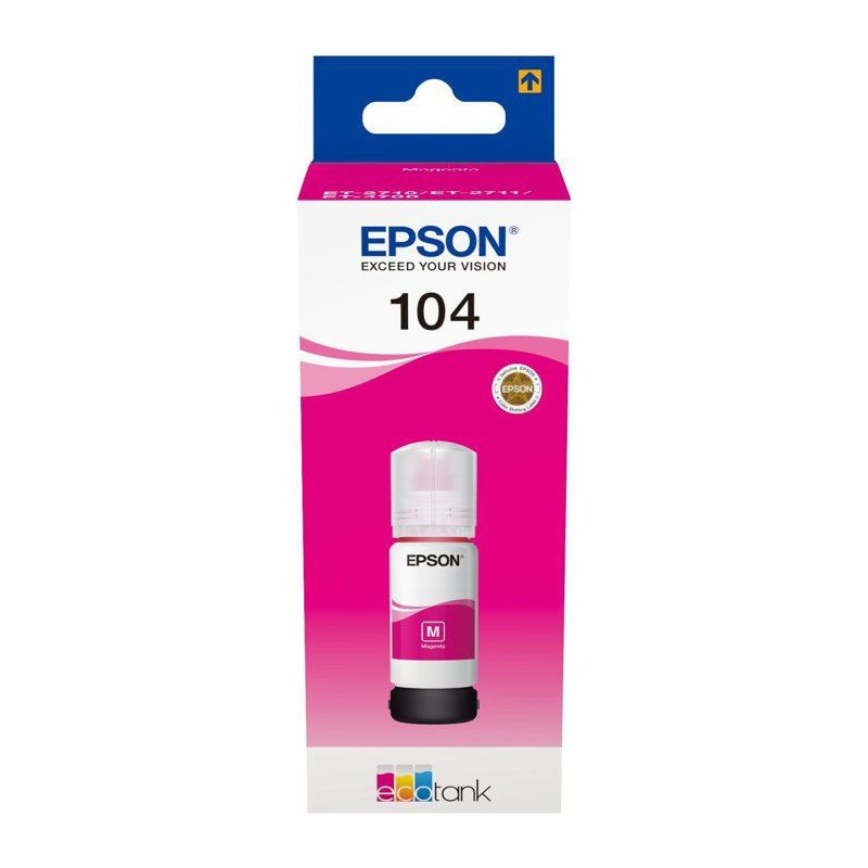 EPSON Epson EcoTank 104 Ink Refill Kit - Magenta - Inkjet - 7500 Pages