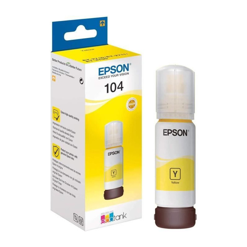 EPSON Epson EcoTank 104 Ink Refill Kit - Yellow - Inkjet - 7500 Pages