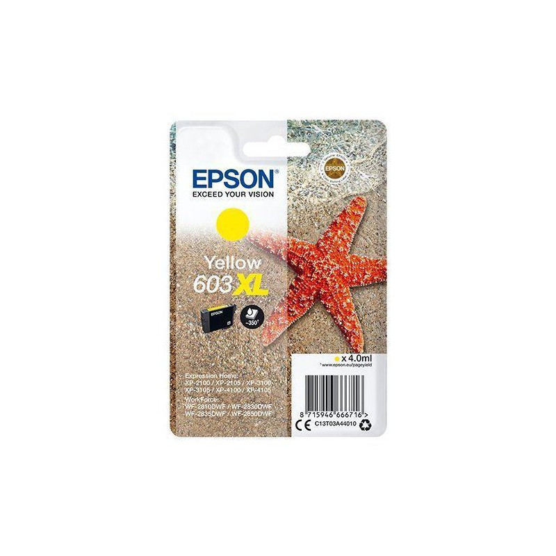 EPSON Inkjet Singlepack 603XL Ink - Yellow