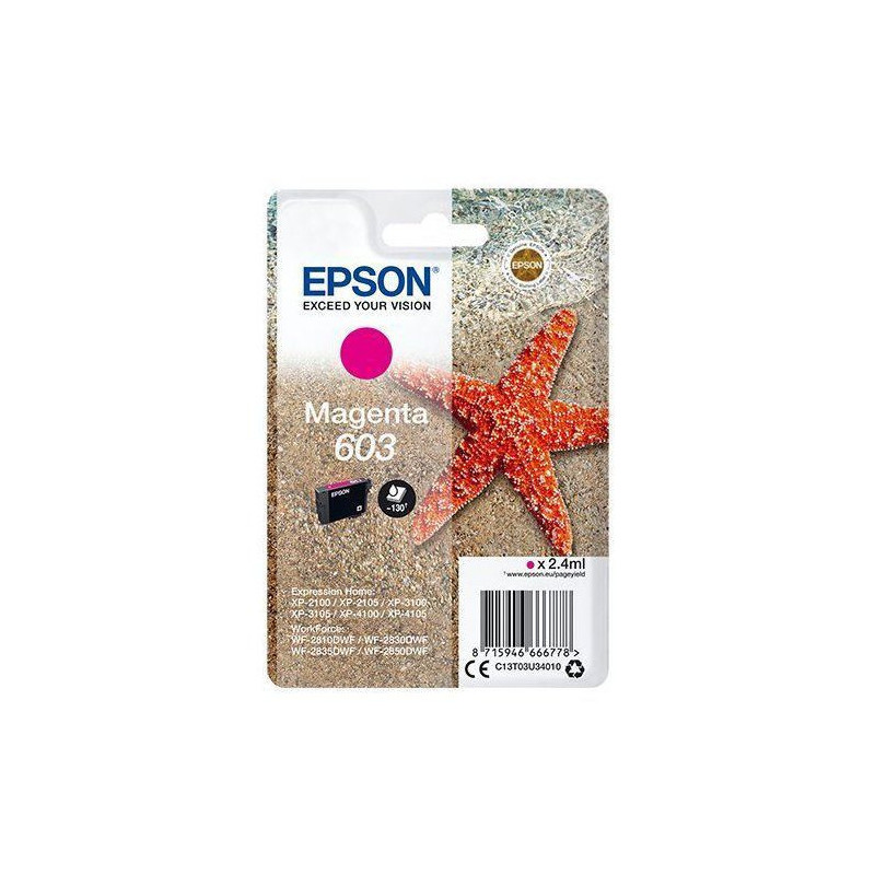 EPSON Inkjet Singlepack 603 Ink Cartridge - Magenta