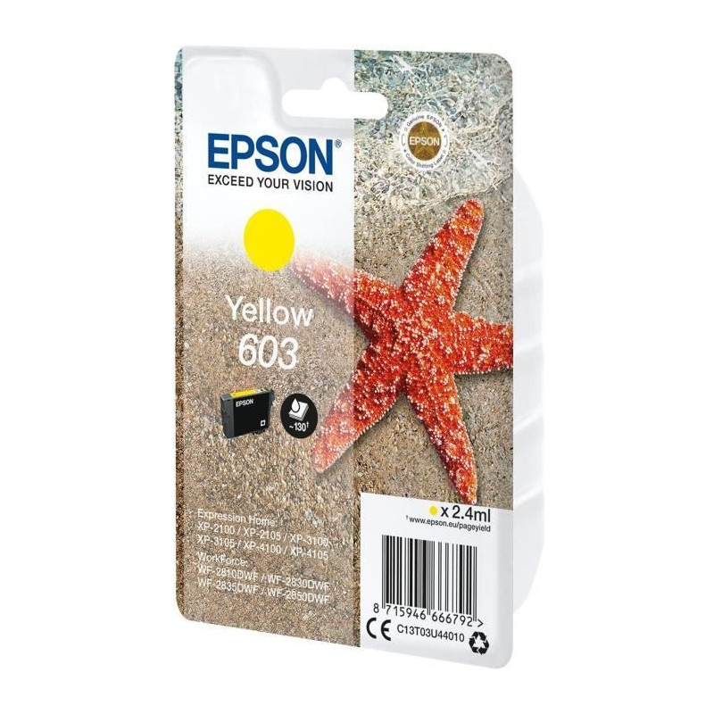 EPSON Singlepack 603 Ink Ink Cartridge - Yellow