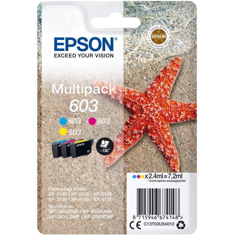 Ink - EPSON - Multipack 3 colors - Starfish 603