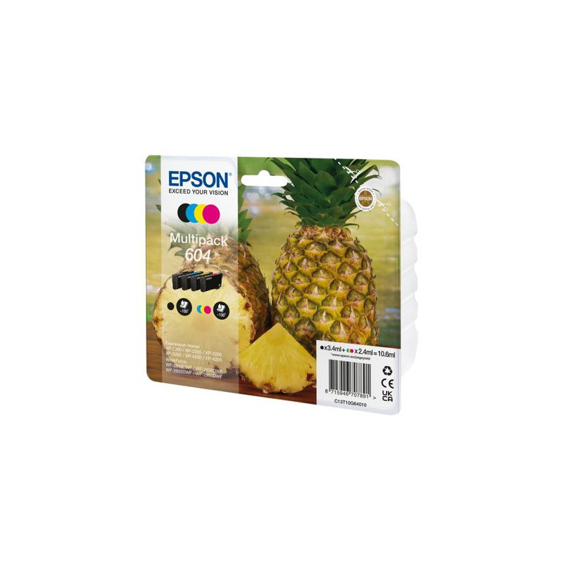 Ink - EPSON - Multipack 4 colors - 10.6ml per cartridge - Compatible E