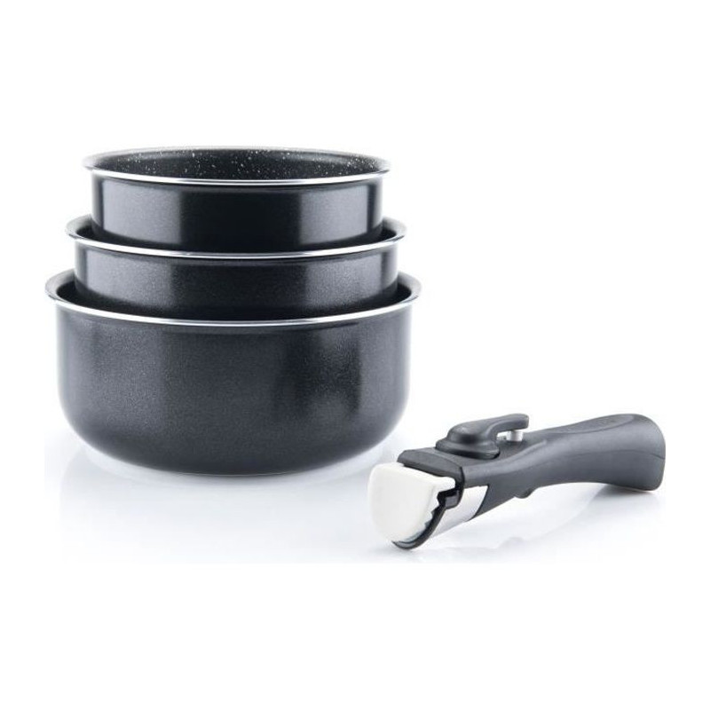 ARTHUR MARTIN Set of 3 pans 16/18 / 20cm all heat including induction
