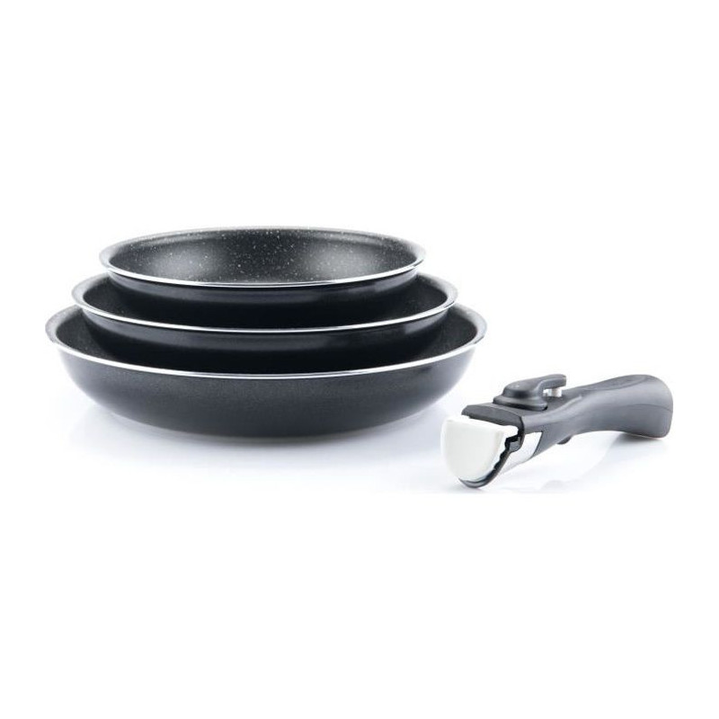 ARTHUR MARTIN Set 3 poeles 20/24 / 28cm all heat including induction