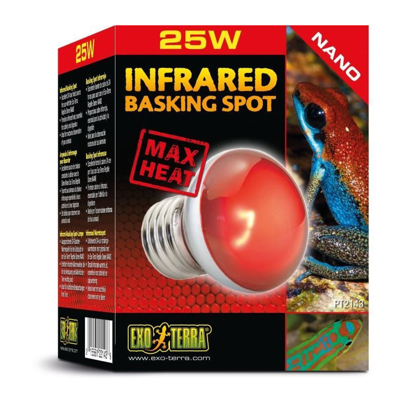 Terrarium Lamp - Exo Terra - Basking Spot Nano 25W - White - Lighting