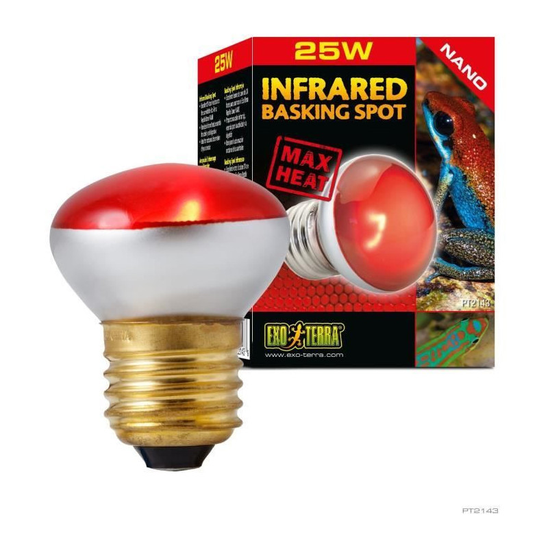 Terrarium Lamp - Exo Terra - Basking Spot Nano 25W - White - Lighting