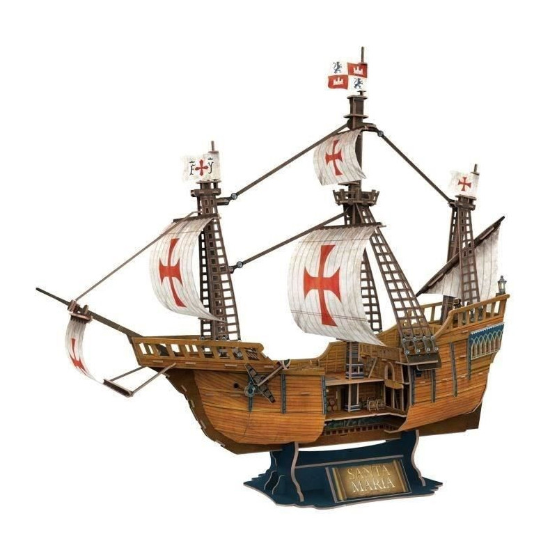 3D Puzzle - Santa Maria Boat - Construction Game - EXPLORA - 204 piece