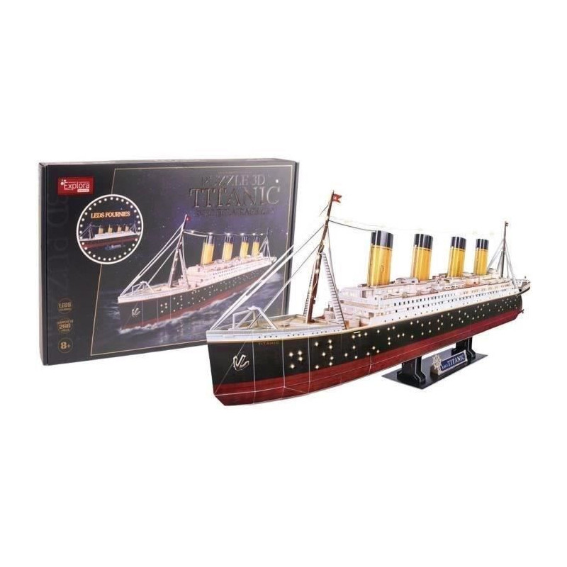 3D Light-Up Puzzle - Titanic Ship - Construction Game - EXPLORA - 266