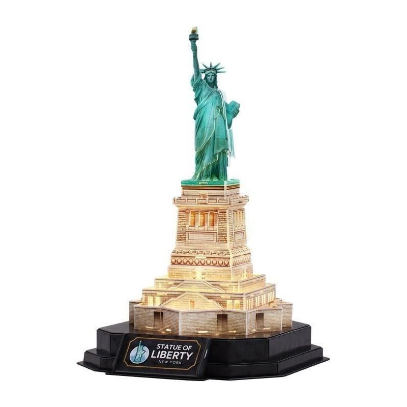 3D Light-Up Puzzle - Statue of Liberty - Building Set - EXPLORA - 79 P