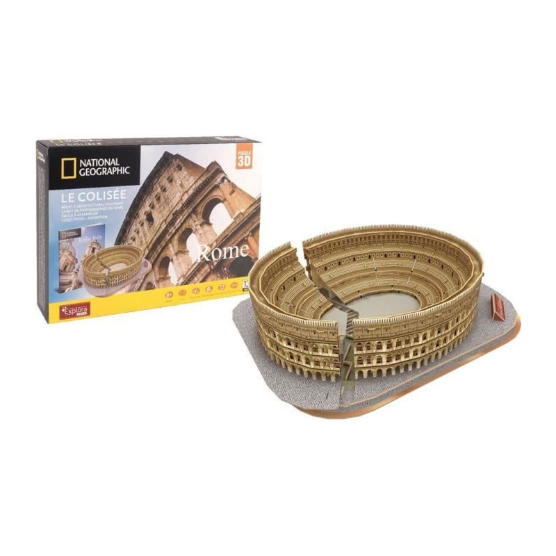 3D Light-Up Puzzle - Colosseum - Construction Game - EXPLORA - 131 Pie