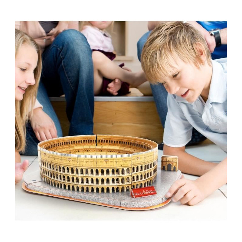 3D Light-Up Puzzle - Colosseum - Construction Game - EXPLORA - 131 Pie