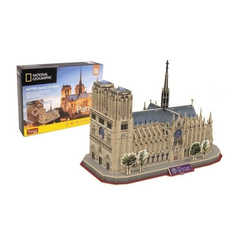 3D Puzzle - Notre Dame De Paris - Construction Game - EXPLORA - 128 pi