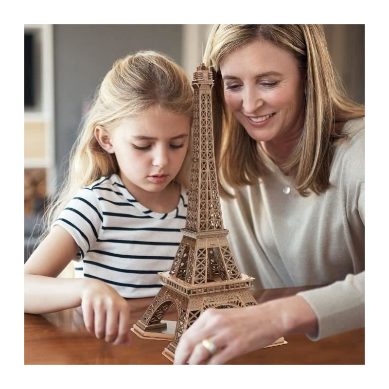 3D Puzzle - Eiffel Tower - Construction Game - EXPLORA - 80 pieces - A