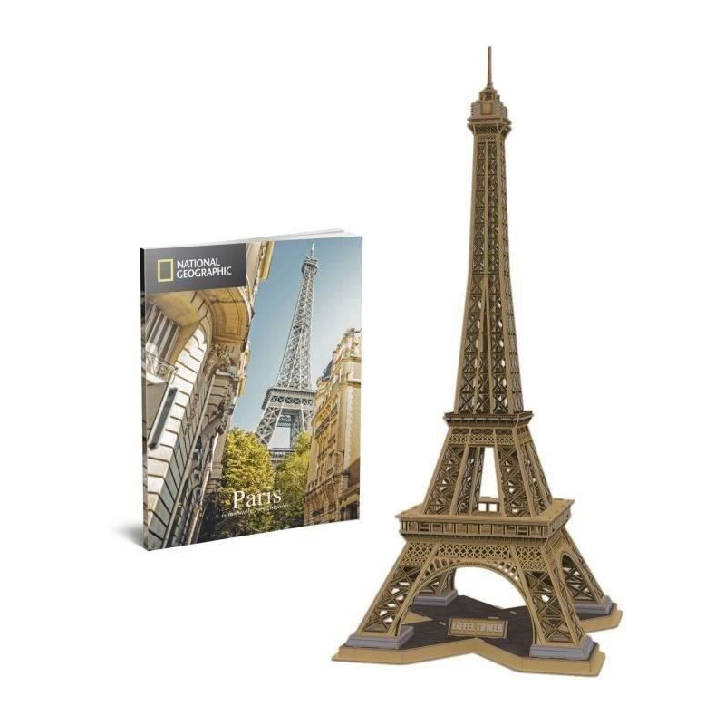 3D Puzzle - Eiffel Tower - Construction Game - EXPLORA - 80 pieces - A