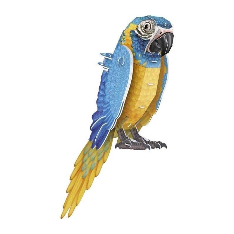 3D Puzzle - Parrot - Construction Game - EXPLORA - Bird - 94 pieces -