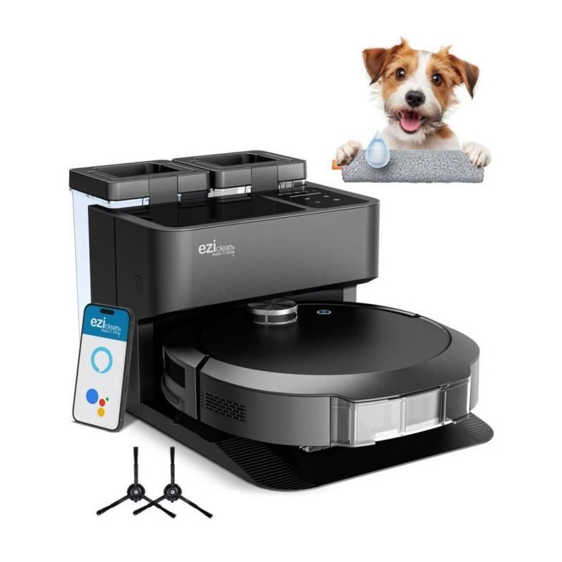 EZICLEAN All-in-one Z10 Plus Connected Robot Vacuum Cleaner with Empty
